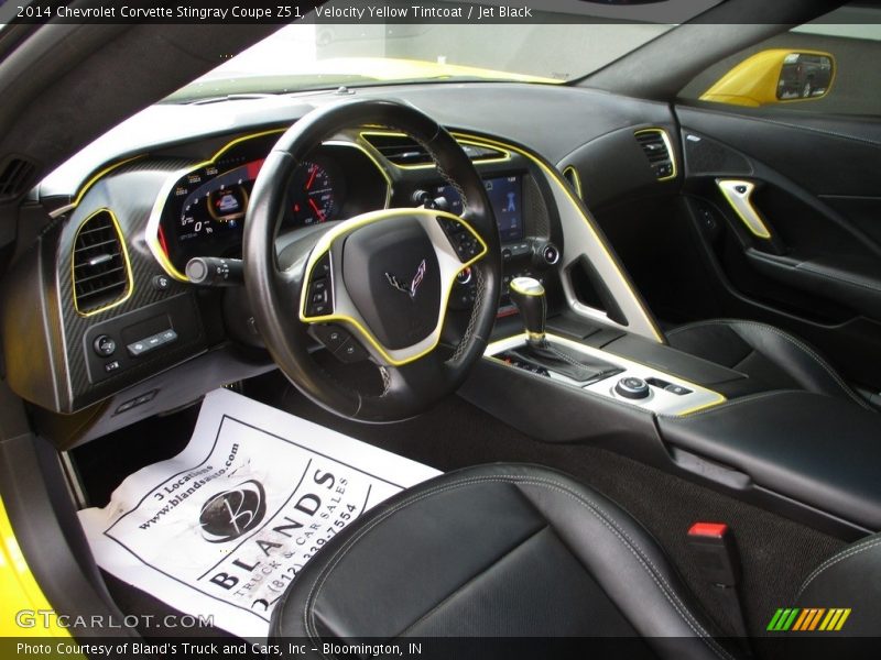 Velocity Yellow Tintcoat / Jet Black 2014 Chevrolet Corvette Stingray Coupe Z51
