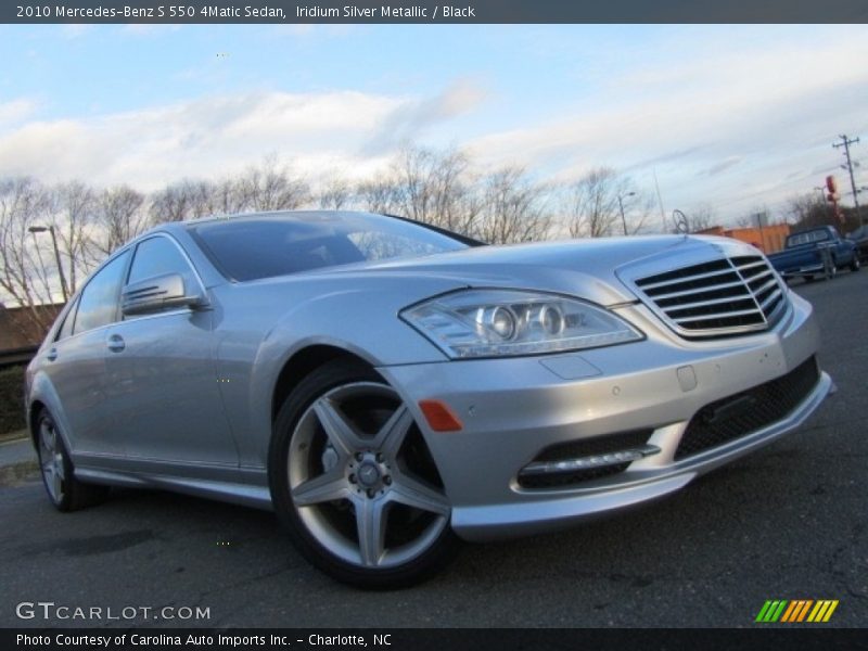 Iridium Silver Metallic / Black 2010 Mercedes-Benz S 550 4Matic Sedan