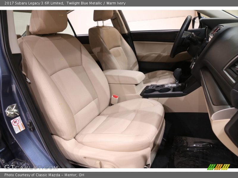 Front Seat of 2017 Legacy 3.6R Limited
