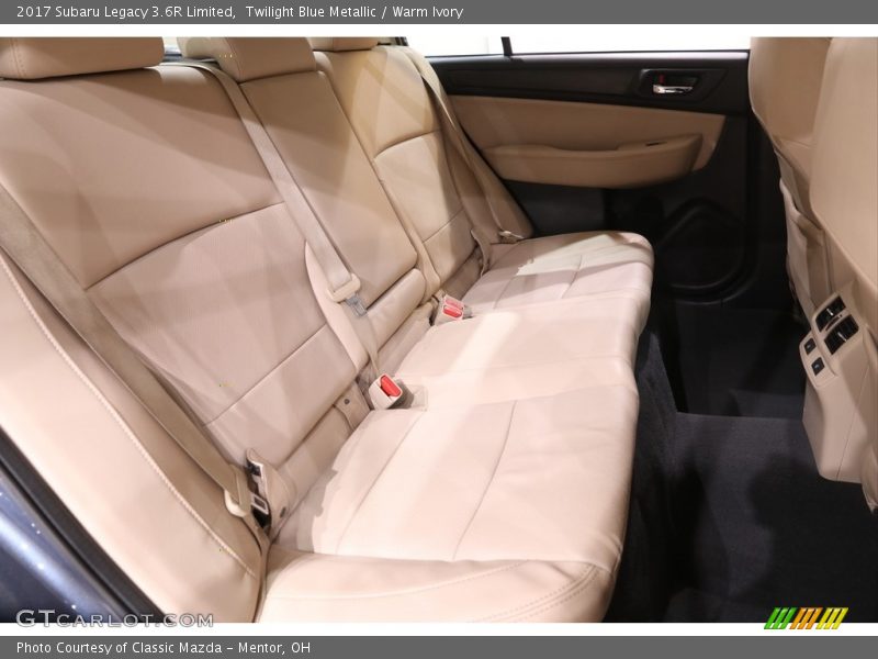 Rear Seat of 2017 Legacy 3.6R Limited