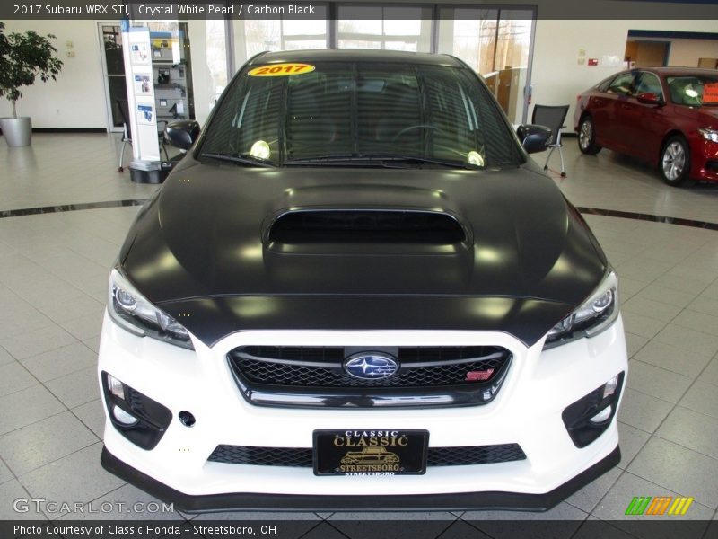 Crystal White Pearl / Carbon Black 2017 Subaru WRX STI
