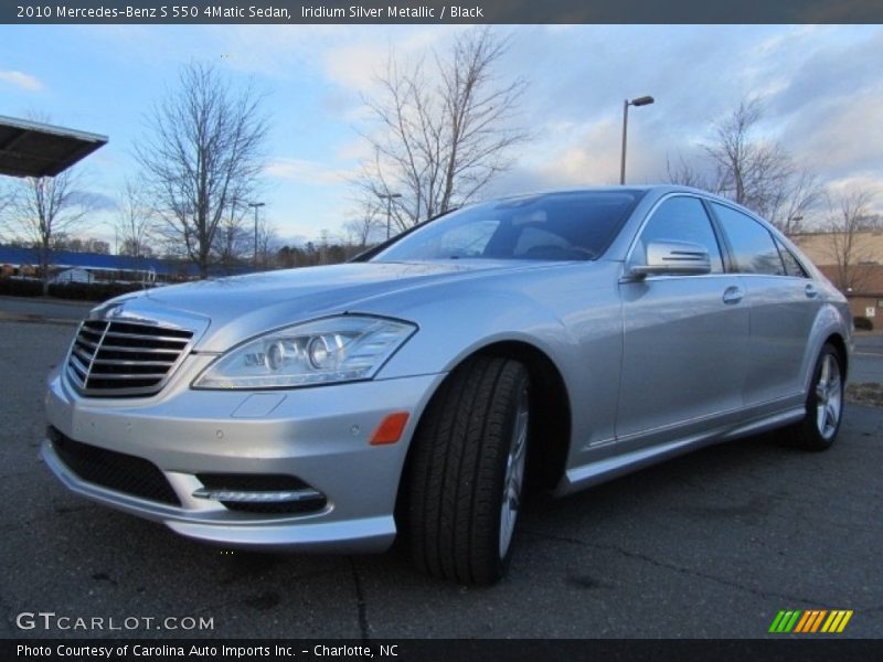 Iridium Silver Metallic / Black 2010 Mercedes-Benz S 550 4Matic Sedan