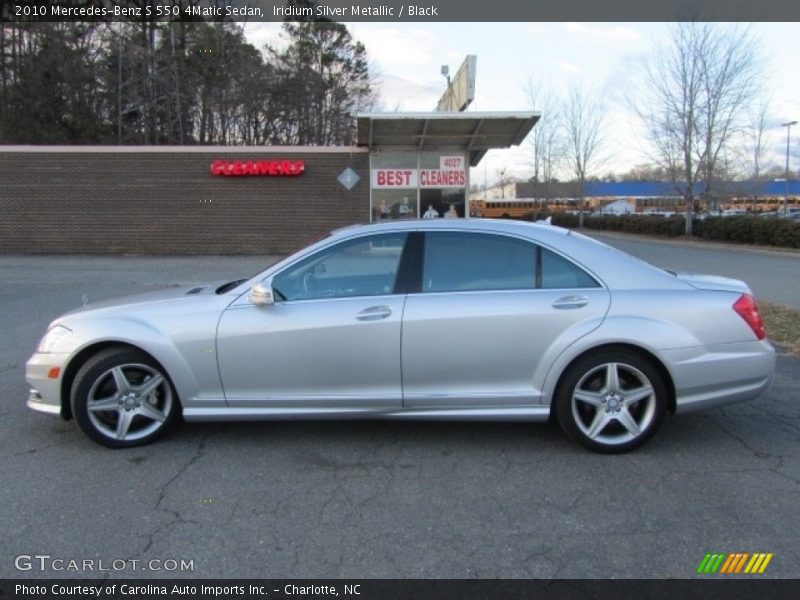 Iridium Silver Metallic / Black 2010 Mercedes-Benz S 550 4Matic Sedan