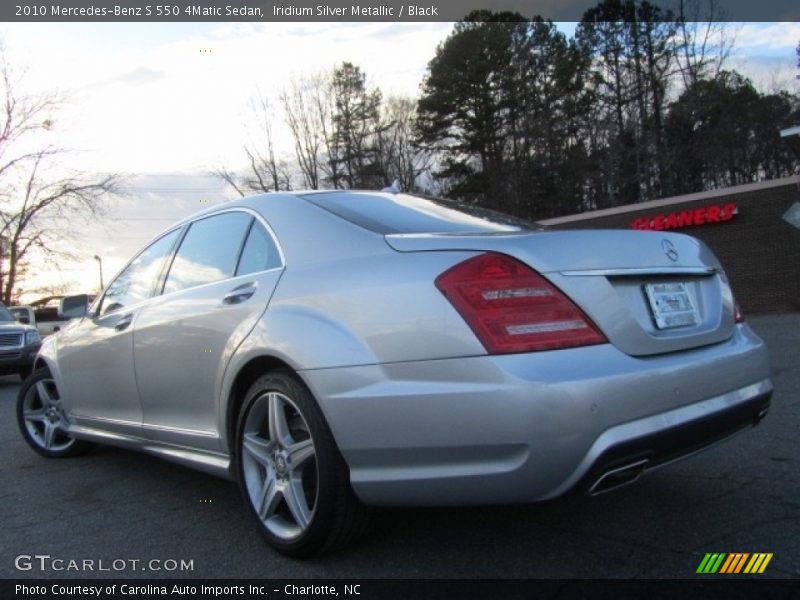 Iridium Silver Metallic / Black 2010 Mercedes-Benz S 550 4Matic Sedan