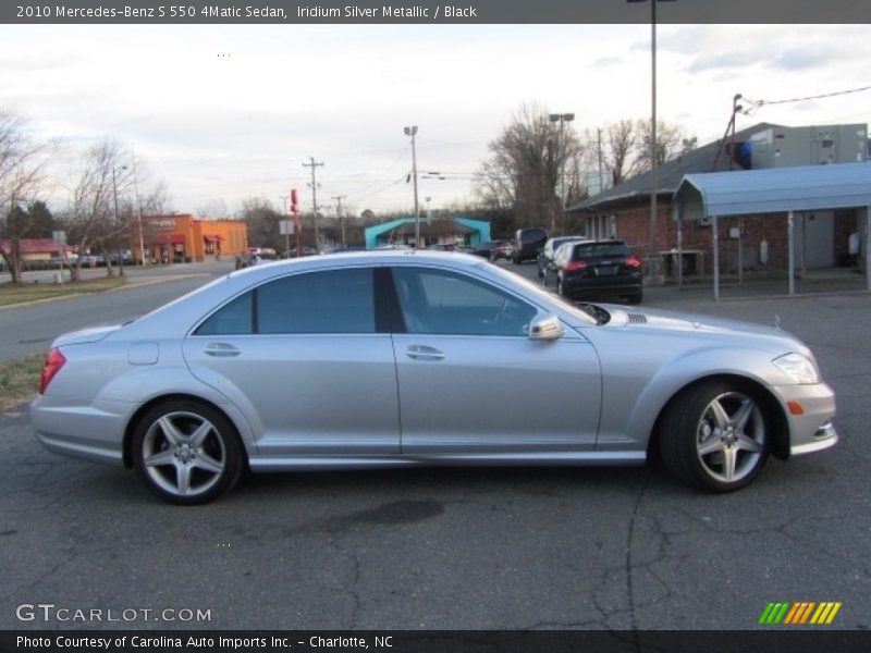 Iridium Silver Metallic / Black 2010 Mercedes-Benz S 550 4Matic Sedan