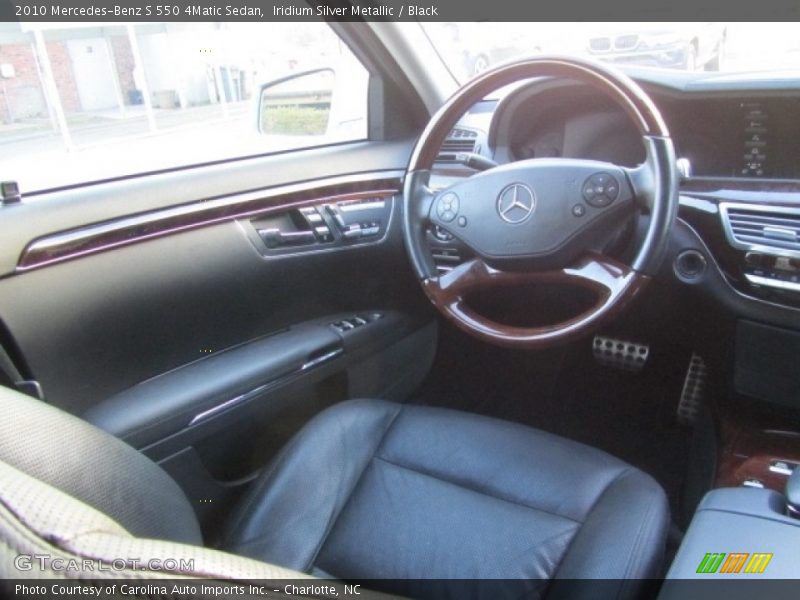 Iridium Silver Metallic / Black 2010 Mercedes-Benz S 550 4Matic Sedan