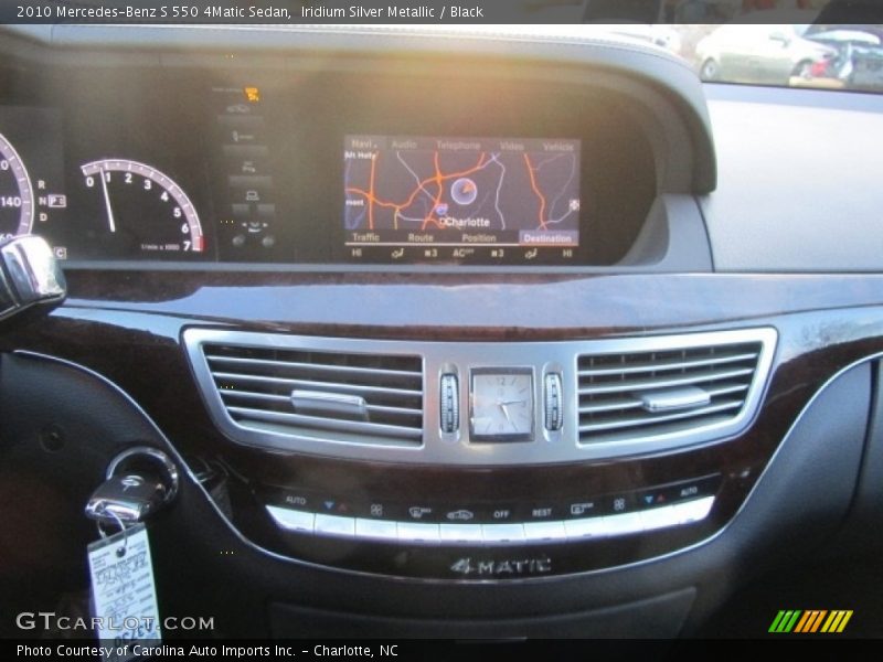 Iridium Silver Metallic / Black 2010 Mercedes-Benz S 550 4Matic Sedan