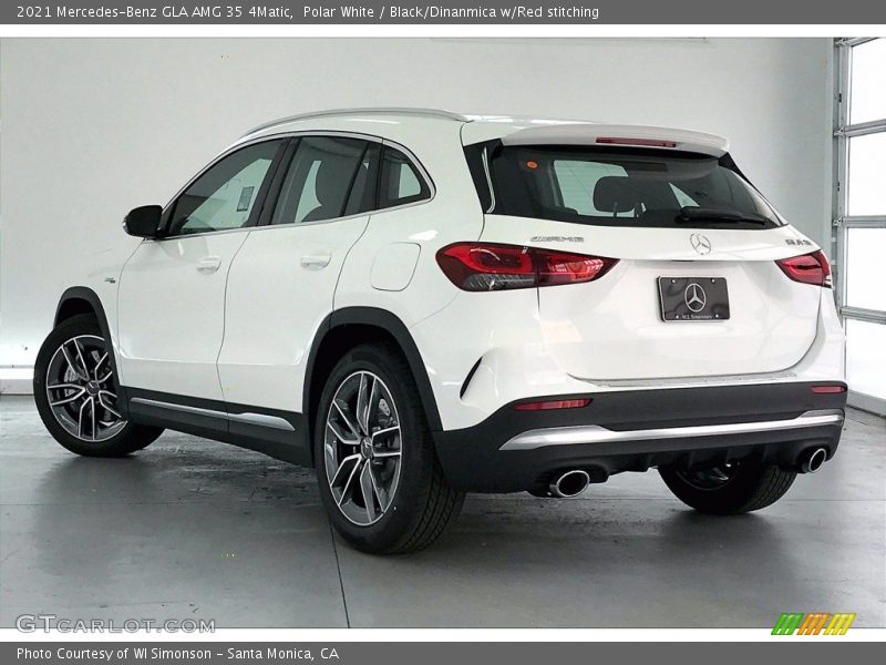 Polar White / Black/Dinanmica w/Red stitching 2021 Mercedes-Benz GLA AMG 35 4Matic