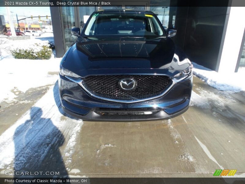 Deep Crystal Blue Mica / Black 2021 Mazda CX-5 Touring