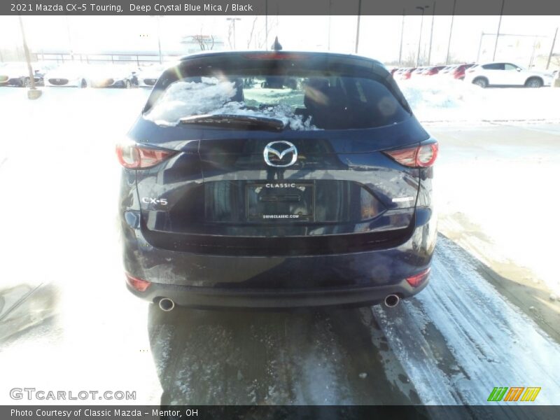 Deep Crystal Blue Mica / Black 2021 Mazda CX-5 Touring