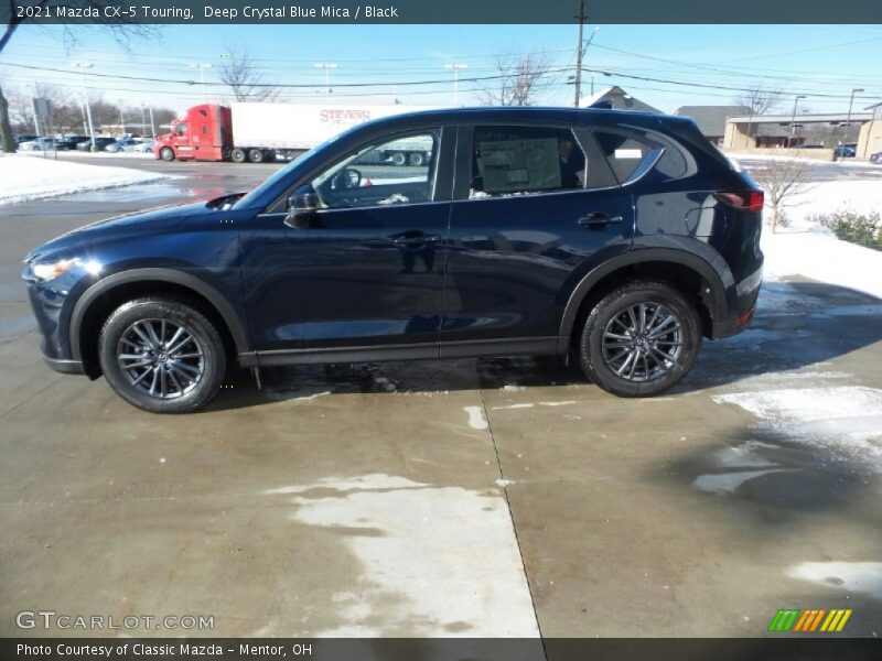 Deep Crystal Blue Mica / Black 2021 Mazda CX-5 Touring