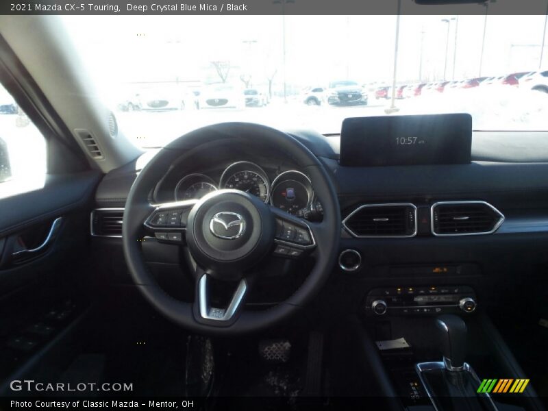 Deep Crystal Blue Mica / Black 2021 Mazda CX-5 Touring