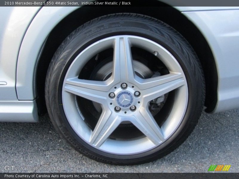 Iridium Silver Metallic / Black 2010 Mercedes-Benz S 550 4Matic Sedan