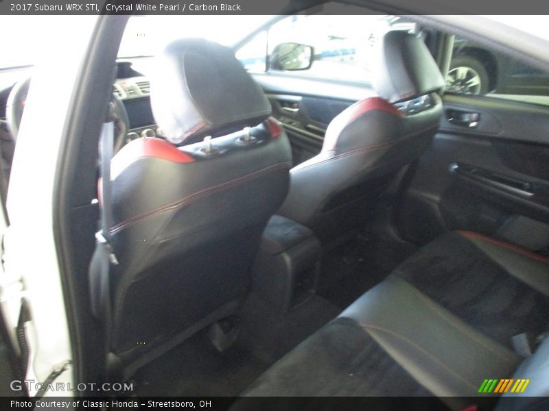 Crystal White Pearl / Carbon Black 2017 Subaru WRX STI