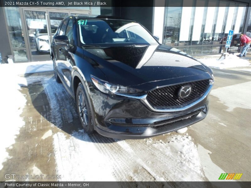 Jet Black Mica / Black 2021 Mazda CX-5 Touring AWD