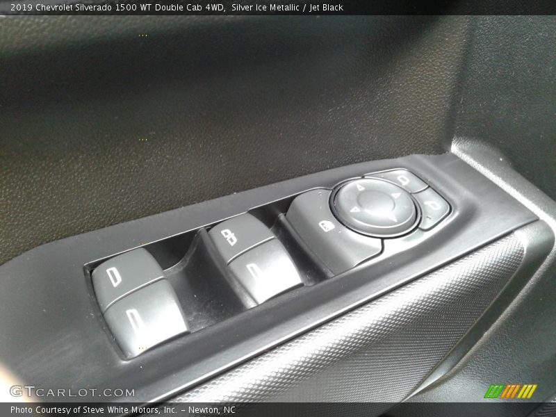 Silver Ice Metallic / Jet Black 2019 Chevrolet Silverado 1500 WT Double Cab 4WD