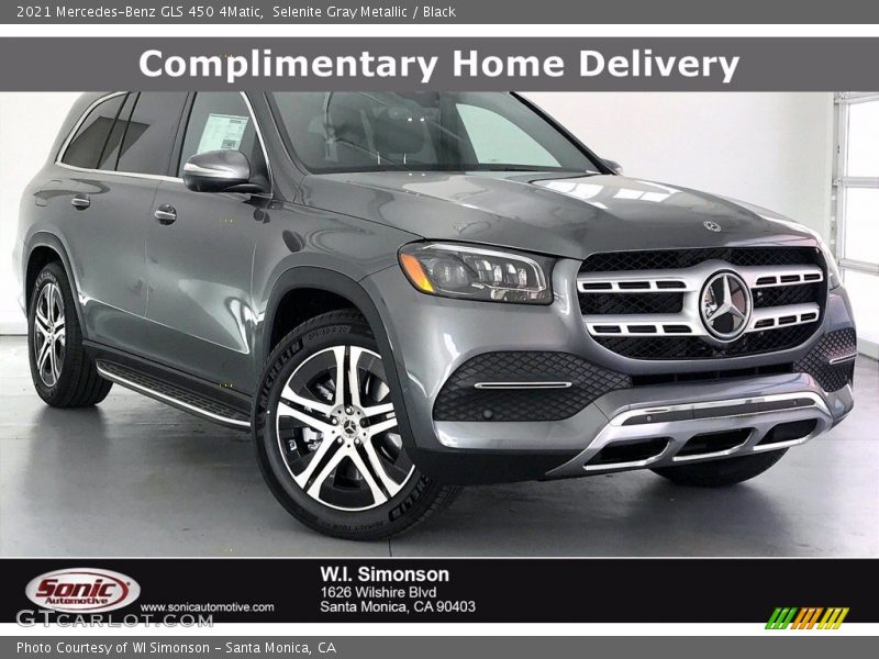 Selenite Gray Metallic / Black 2021 Mercedes-Benz GLS 450 4Matic