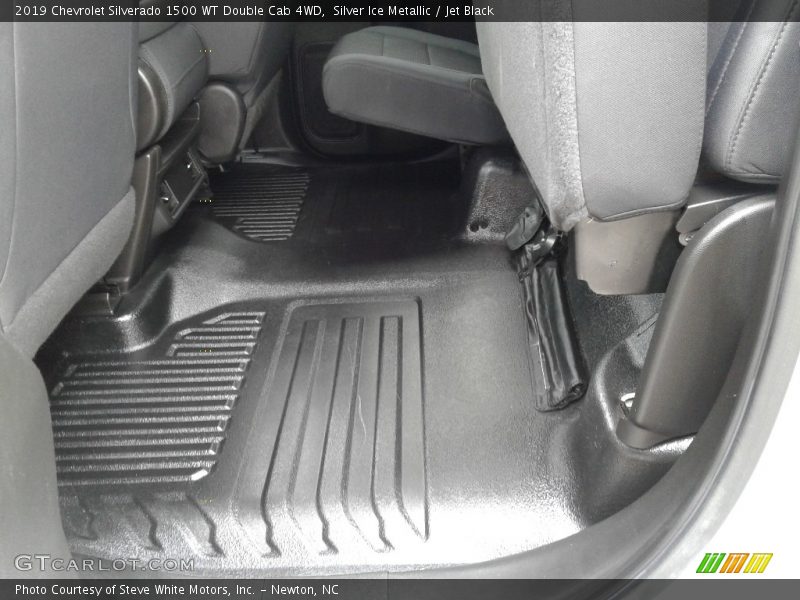 Silver Ice Metallic / Jet Black 2019 Chevrolet Silverado 1500 WT Double Cab 4WD