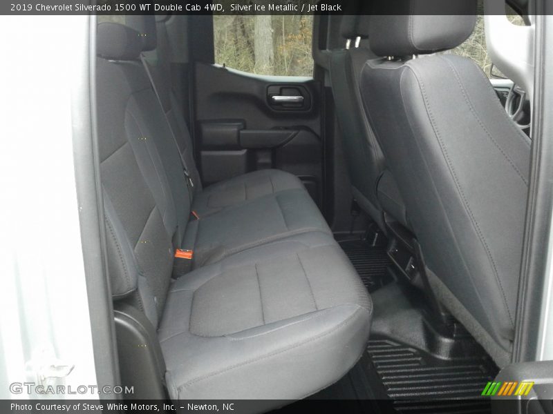 Silver Ice Metallic / Jet Black 2019 Chevrolet Silverado 1500 WT Double Cab 4WD