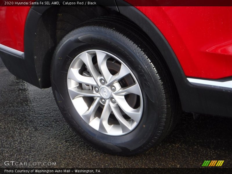Calypso Red / Black 2020 Hyundai Santa Fe SEL AWD