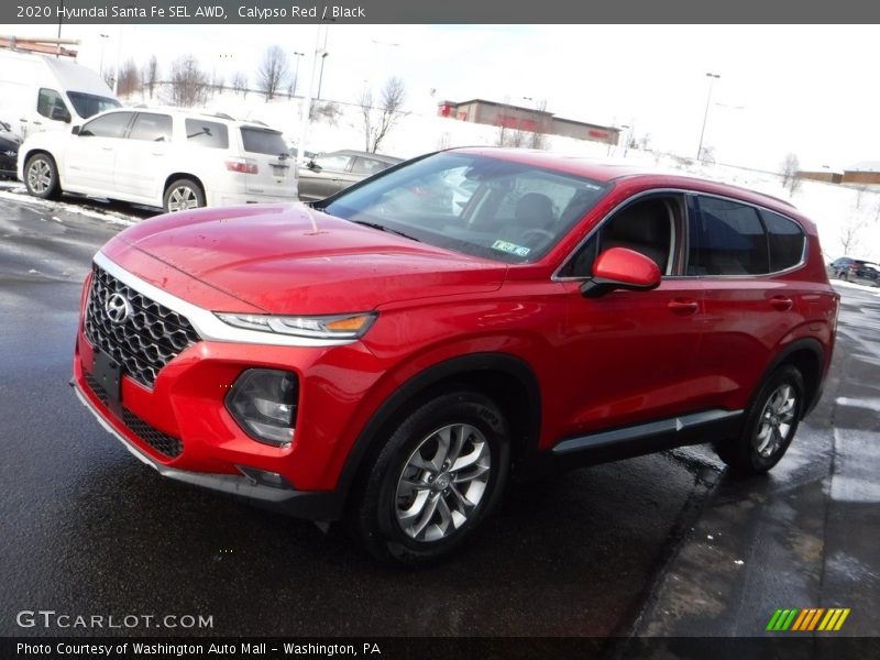Calypso Red / Black 2020 Hyundai Santa Fe SEL AWD