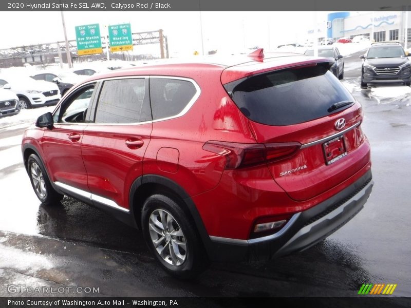 Calypso Red / Black 2020 Hyundai Santa Fe SEL AWD