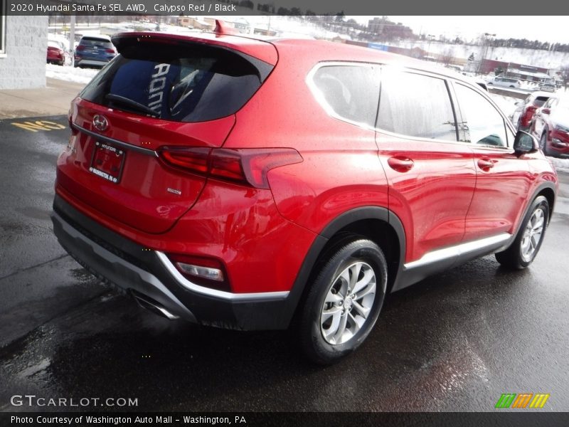 Calypso Red / Black 2020 Hyundai Santa Fe SEL AWD