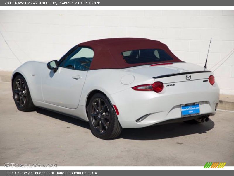Ceramic Metallic / Black 2018 Mazda MX-5 Miata Club