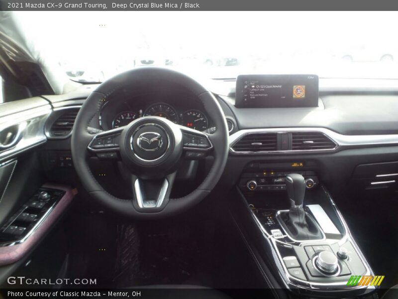 Deep Crystal Blue Mica / Black 2021 Mazda CX-9 Grand Touring