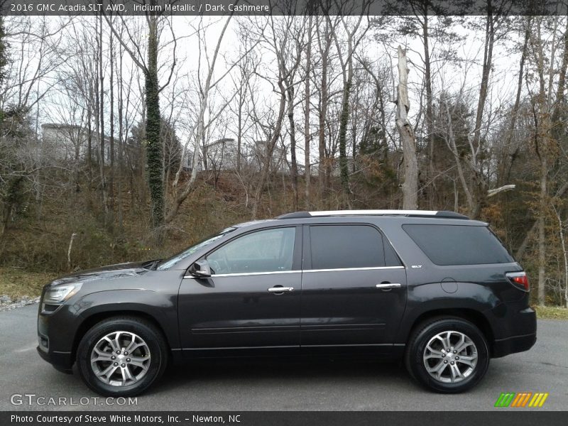 Iridium Metallic / Dark Cashmere 2016 GMC Acadia SLT AWD