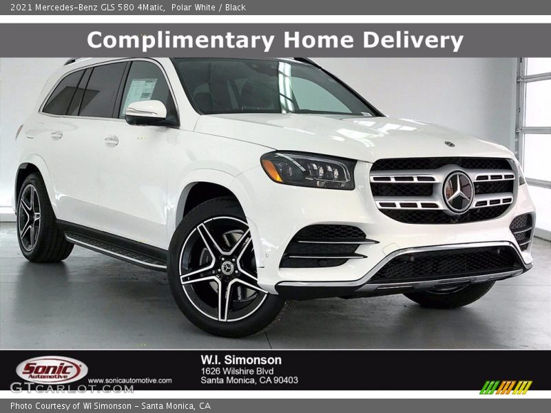 Polar White / Black 2021 Mercedes-Benz GLS 580 4Matic