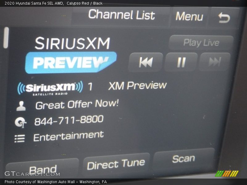 Calypso Red / Black 2020 Hyundai Santa Fe SEL AWD