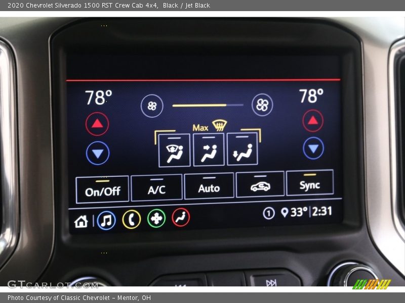 Black / Jet Black 2020 Chevrolet Silverado 1500 RST Crew Cab 4x4