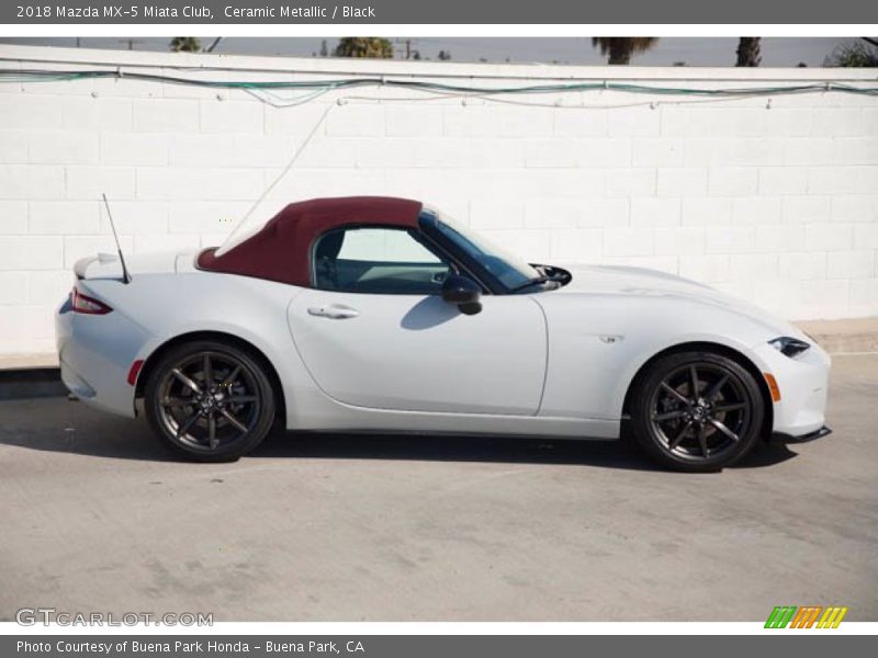 Ceramic Metallic / Black 2018 Mazda MX-5 Miata Club