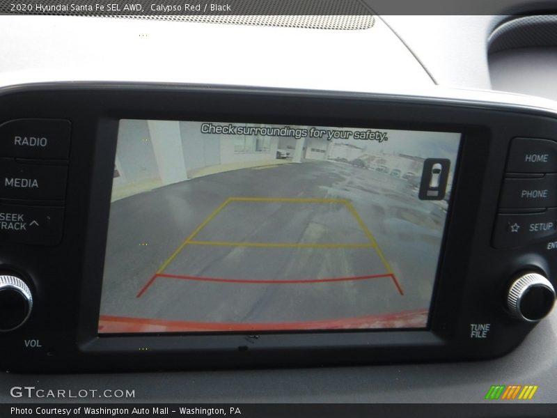 Calypso Red / Black 2020 Hyundai Santa Fe SEL AWD