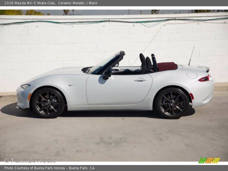 Ceramic Metallic / Black 2018 Mazda MX-5 Miata Club