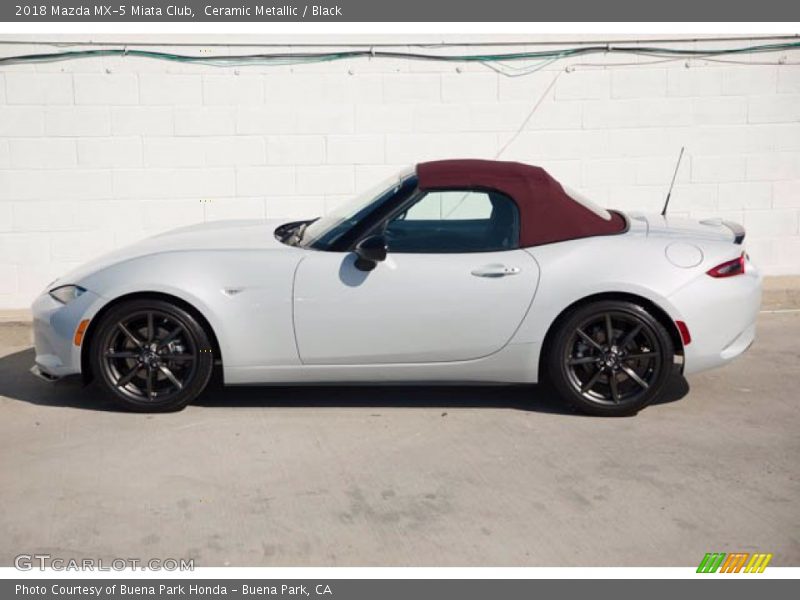 Ceramic Metallic / Black 2018 Mazda MX-5 Miata Club