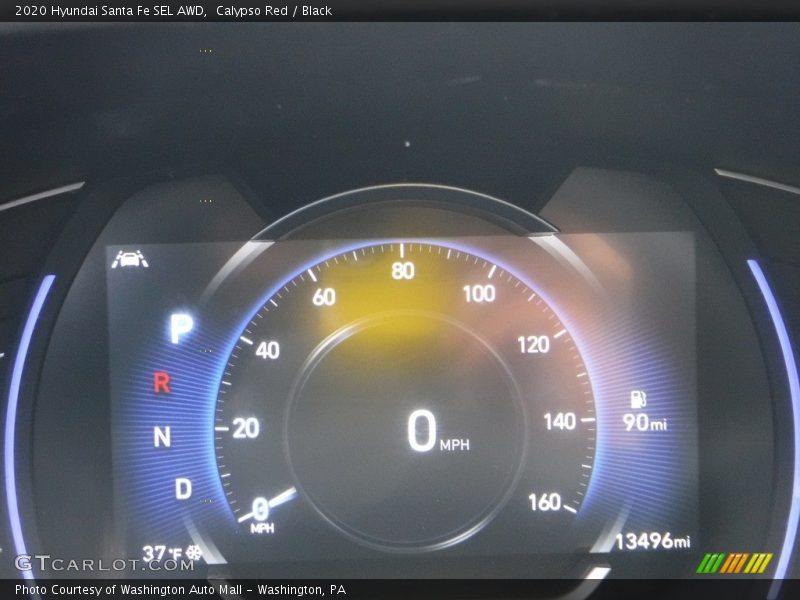 Calypso Red / Black 2020 Hyundai Santa Fe SEL AWD