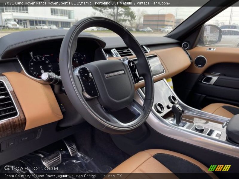 Portofino Blue Metallic / Vintage Tan/Ebony 2021 Land Rover Range Rover Sport HSE Dynamic