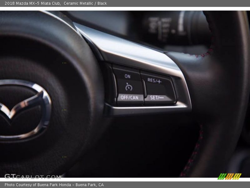 Ceramic Metallic / Black 2018 Mazda MX-5 Miata Club