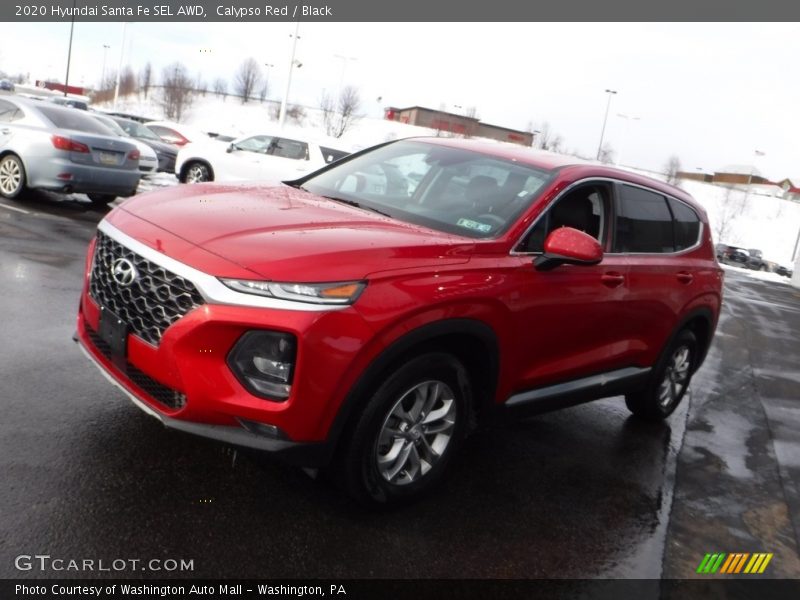 Calypso Red / Black 2020 Hyundai Santa Fe SEL AWD