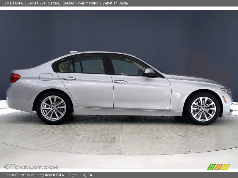 Glacier Silver Metallic / Venetian Beige 2018 BMW 3 Series 320i Sedan