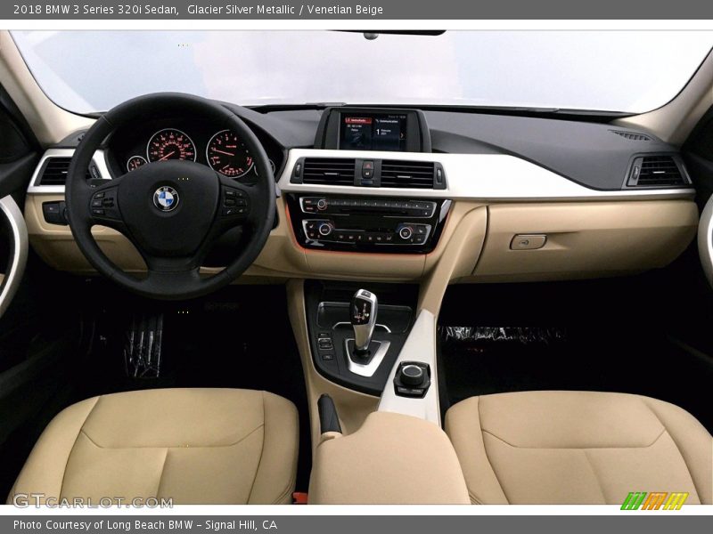 Glacier Silver Metallic / Venetian Beige 2018 BMW 3 Series 320i Sedan
