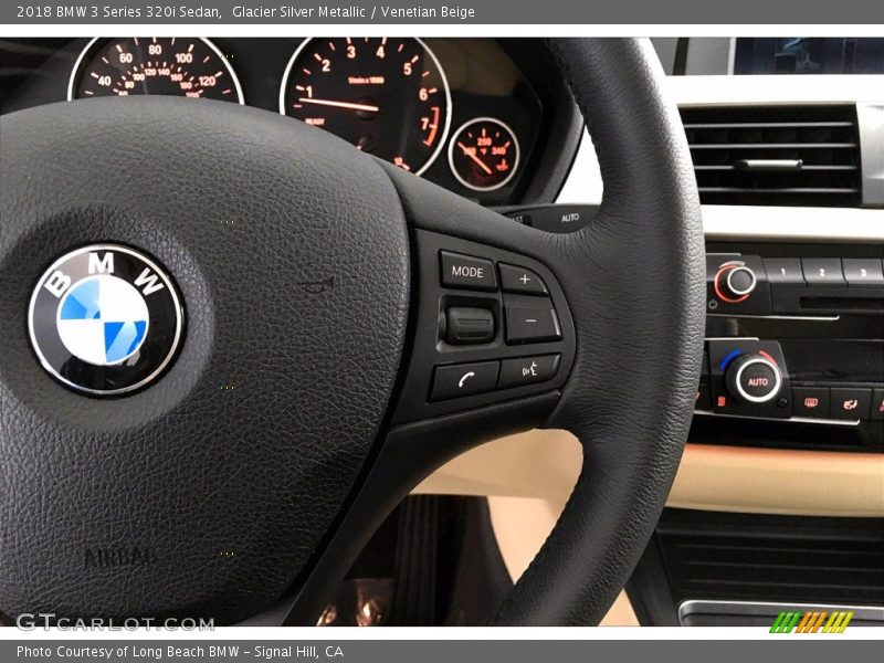 Glacier Silver Metallic / Venetian Beige 2018 BMW 3 Series 320i Sedan