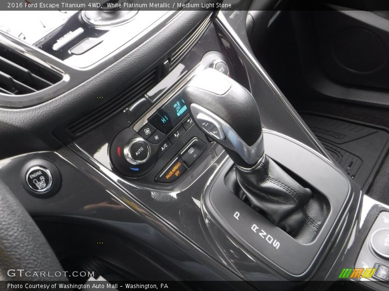 White Platinum Metallic / Medium Light Stone 2016 Ford Escape Titanium 4WD