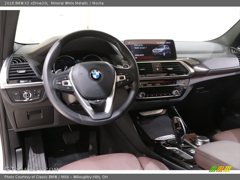 Mineral White Metallic / Mocha 2018 BMW X3 xDrive30i