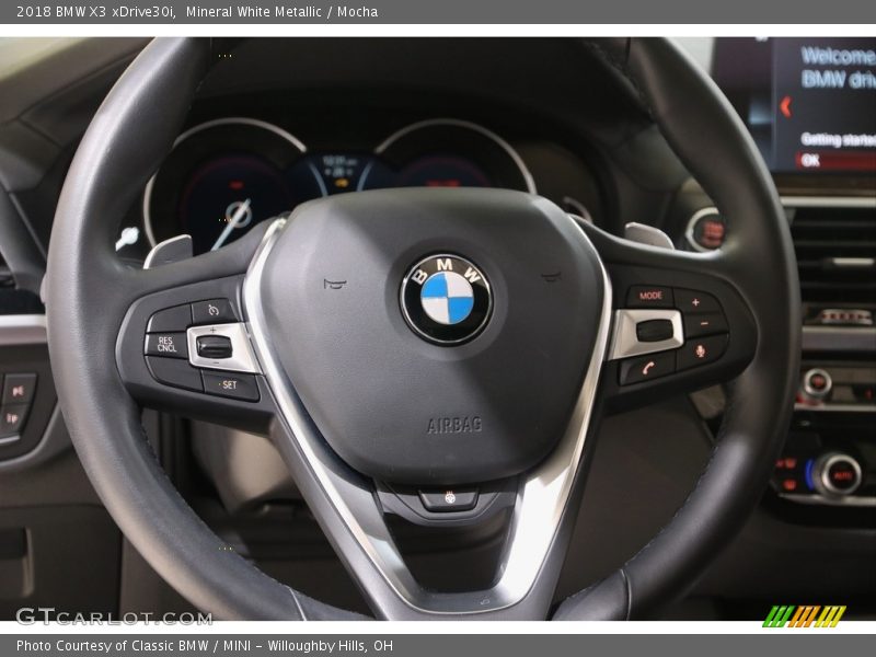 Mineral White Metallic / Mocha 2018 BMW X3 xDrive30i