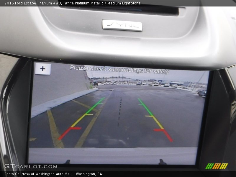 White Platinum Metallic / Medium Light Stone 2016 Ford Escape Titanium 4WD