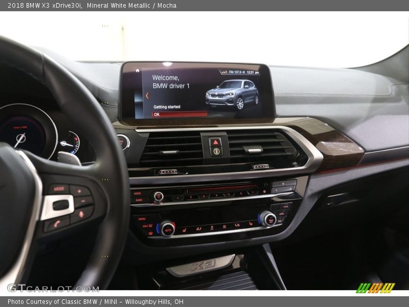Mineral White Metallic / Mocha 2018 BMW X3 xDrive30i