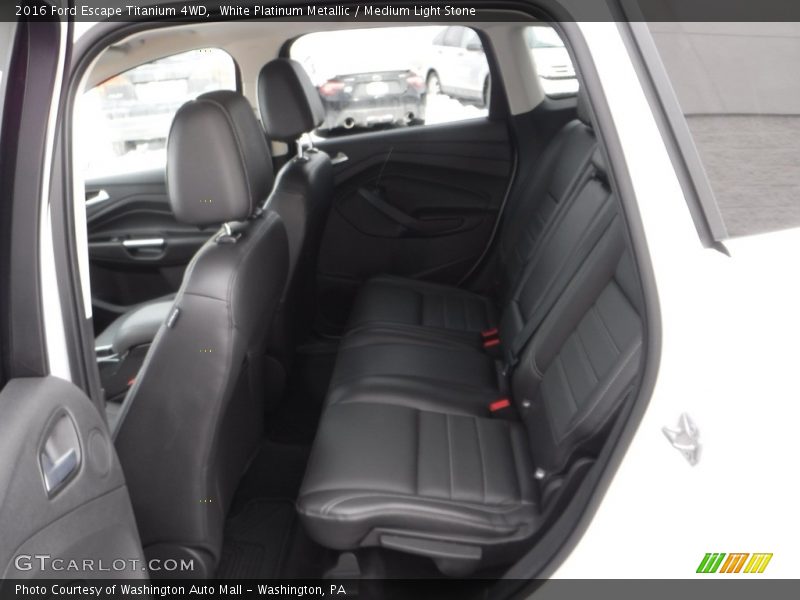 White Platinum Metallic / Medium Light Stone 2016 Ford Escape Titanium 4WD